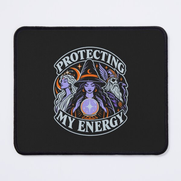 Item preview, Protecting My Energy Celestial Witch Crystal Ball Graphic. designed and sold by Favour's Store.