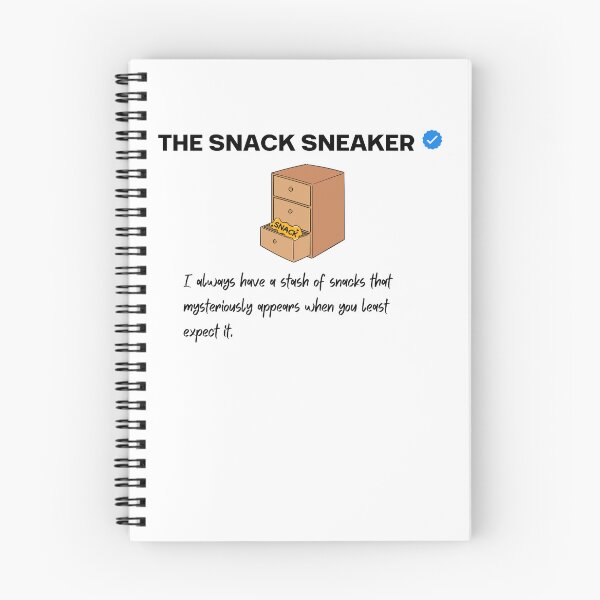 Item preview, The Snack Sneaker Funny Snack Lover Design designed and sold by Anita Ohulo.
