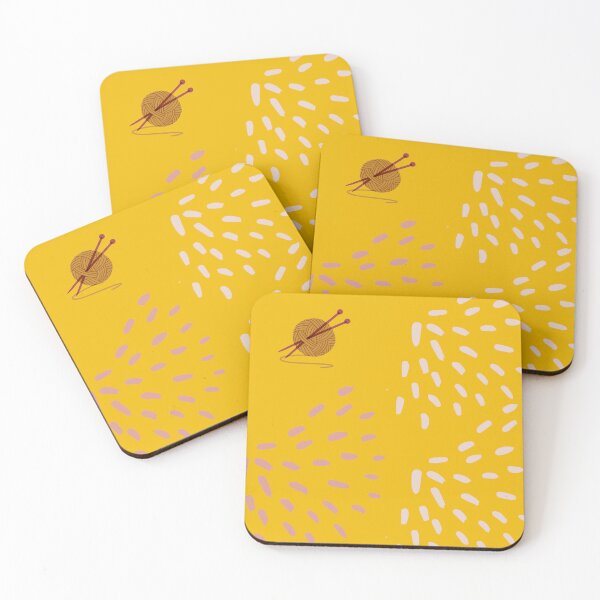 Item preview, Yarn Fan: Mustard Knitting Vibe by PanaluPrint designed and sold by PanaluPrint .