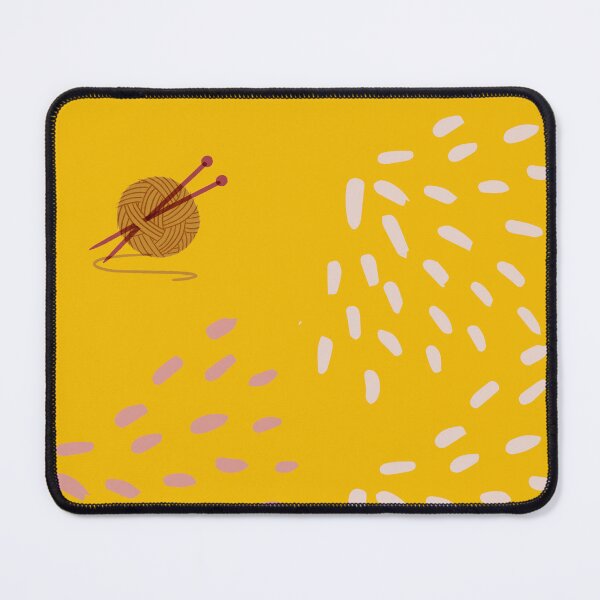 Item preview, Yarn Fan: Mustard Knitting Vibe by PanaluPrint designed and sold by PanaluPrint .