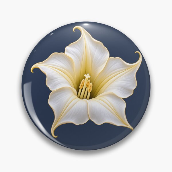Item preview, White Datura Trumpet Flower designed and sold by HO•Designs.