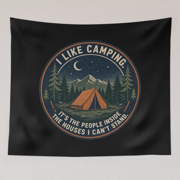 Item preview, Camping Meme designed and sold by BestCoolStuff.