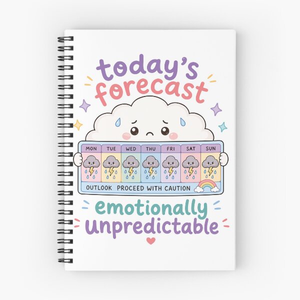 Item preview, ADHD kawaii-style Stormy Week designed and sold by John-NW-Shop.