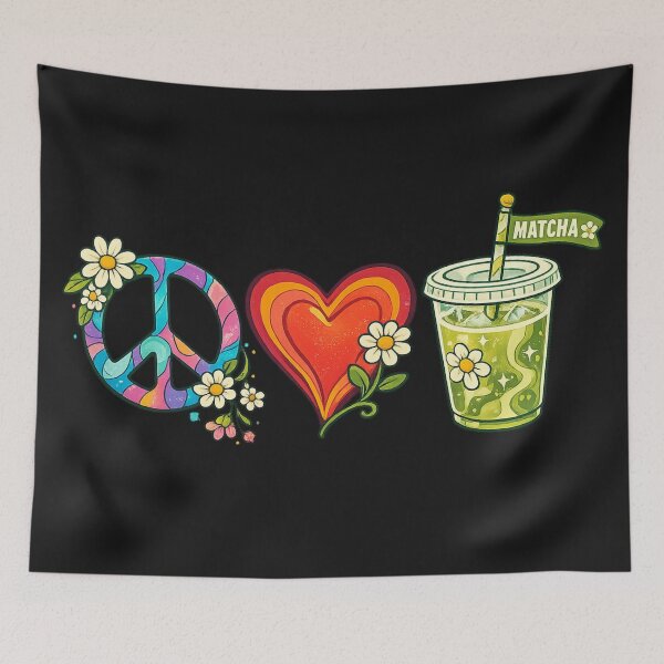 Item preview, Peace, Love and Matcha designed and sold by PurrfectWhisper.
