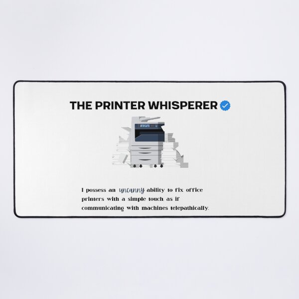 Item preview, The Printer Whisperer Funny Office IT Design designed and sold by Anita Ohulo.