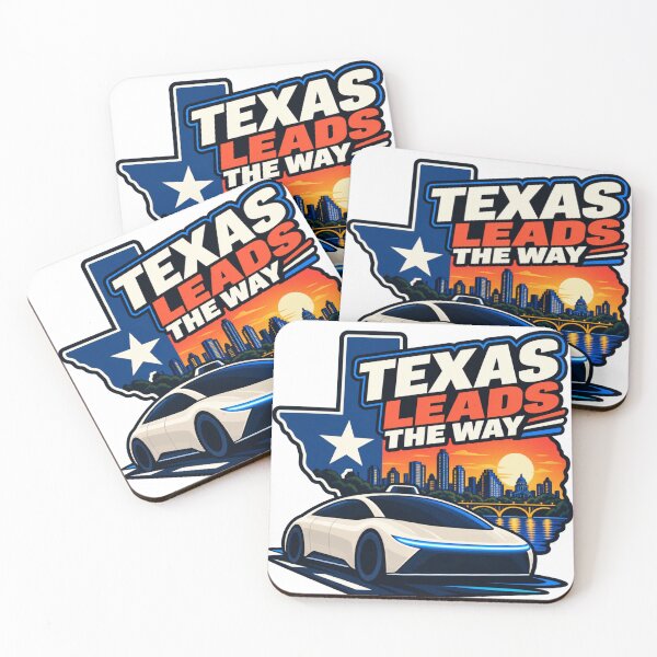 Item preview, Texas Leads The Way - Austin Skyline Self-Driving Car Design designed and sold by Kenzie & Co.