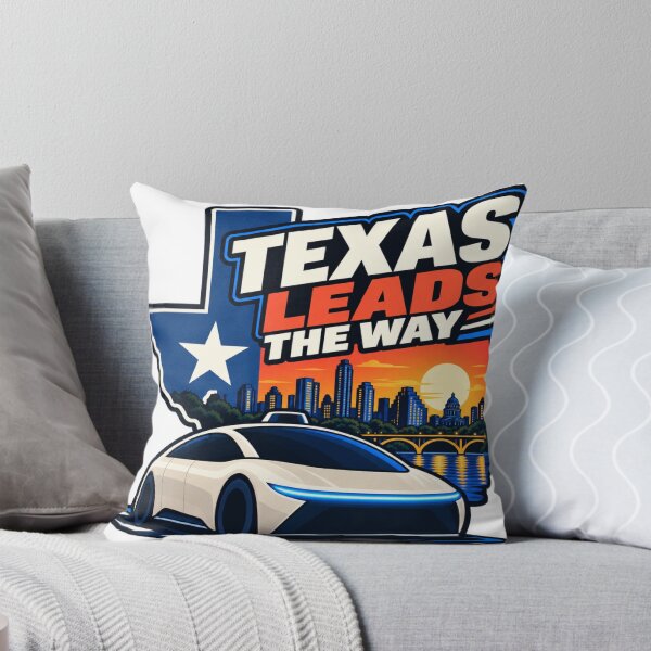 Item preview, Texas Leads The Way - Austin Skyline Self-Driving Car Design designed and sold by Kenzie & Co.