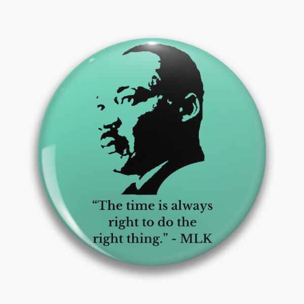 Artikelvorschau, „Tu das Richtige“ – Zitat und Bild von MLK entworfen und verkauft von Positivity Productions.