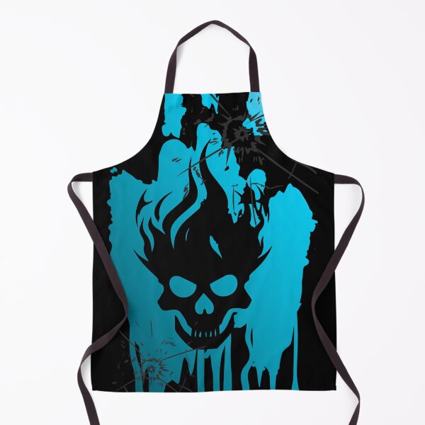 Item preview, Fire Skull Modern Art Blue 7 designed and sold by GoGreenLove.