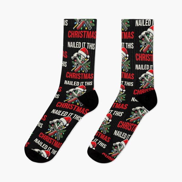 Item preview, Nailed It This Christmas Funny Dad Grandpa Tools Hammer Screwdriver Handyman Holiday Gift Design designed and sold by 519xdesign.