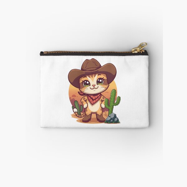 Item preview, Cute Cowboy Cat Western Desert Cactus designed and sold by yuki-hana.