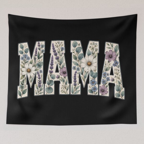 Item preview, Vintage Floral MAMA | Retro Spring Botanical Mom Design designed and sold by MamaTeesunder20.