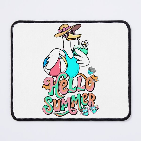 Item preview, Cute Swan Hello Summer Retro designed and sold by yuki-hana.