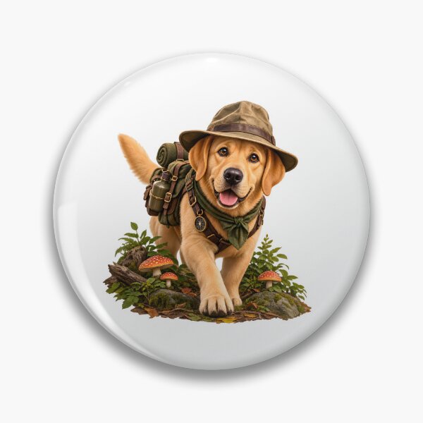Item preview, Labrador Forest Explorer Adventure Dog designed and sold by builtforyou.