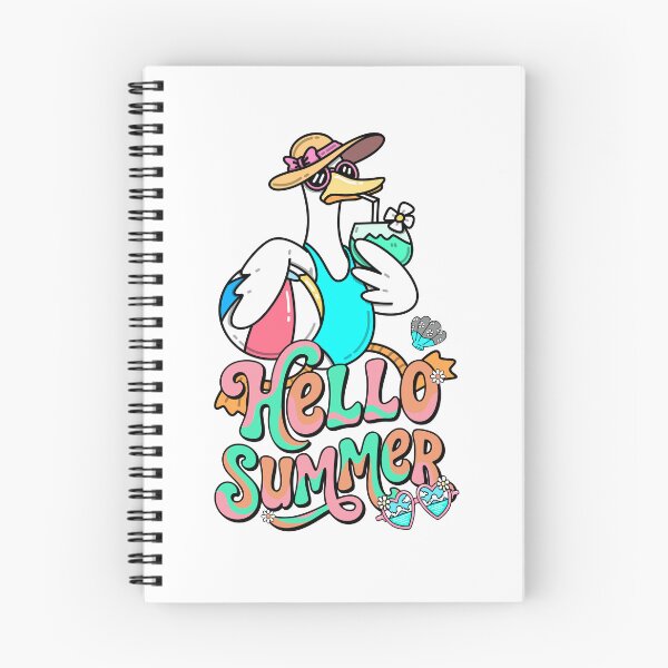 Item preview, Cute Swan Hello Summer Retro designed and sold by yuki-hana.