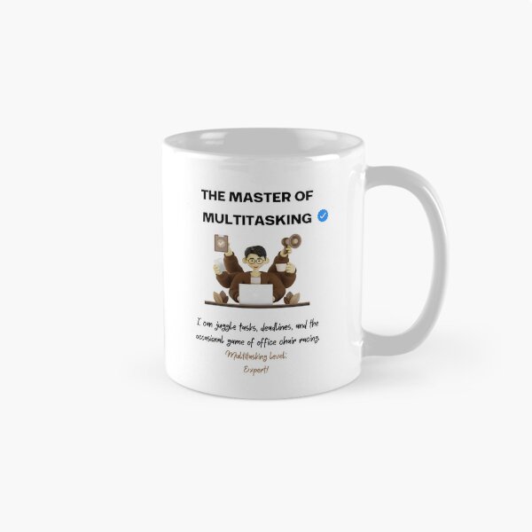 Item preview, The Master Of Multitasking Funny Office Design designed and sold by Anita Ohulo.