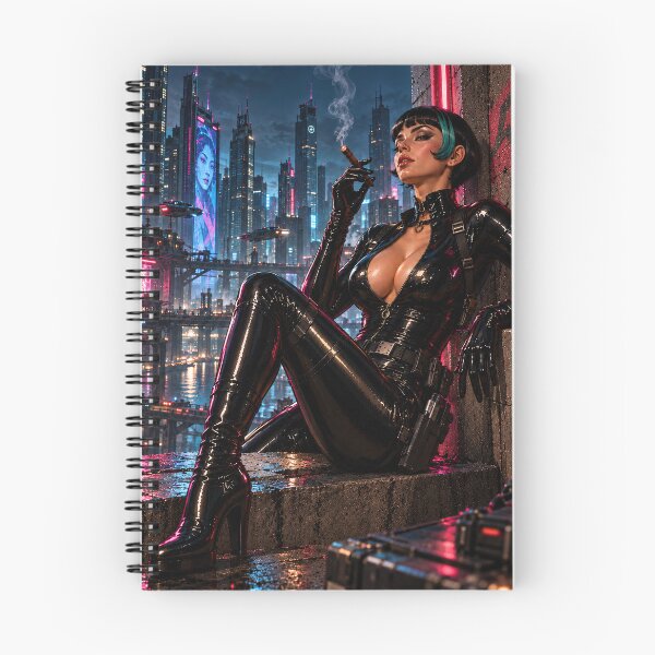 Item preview, Cyberpunk Femme Fatale in Neon Rain designed and sold by obstinator.