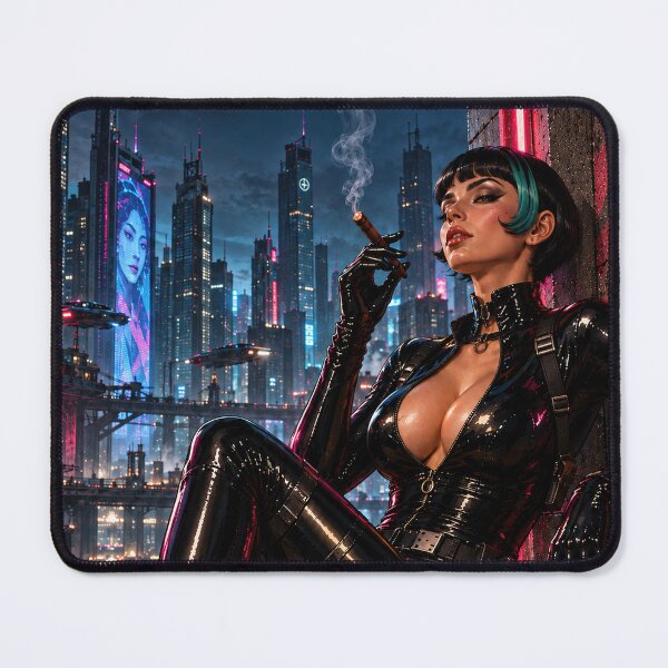 Item preview, Cyberpunk Femme Fatale in Neon Rain designed and sold by obstinator.