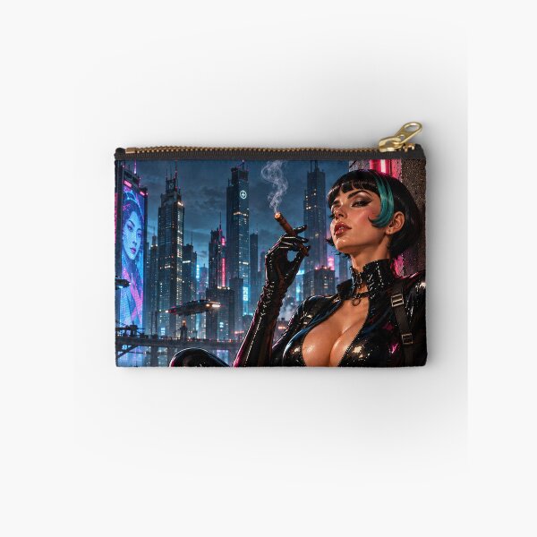 Item preview, Cyberpunk Femme Fatale in Neon Rain designed and sold by obstinator.
