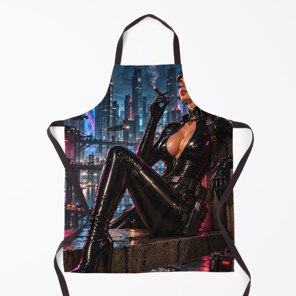 Item preview, Cyberpunk Femme Fatale in Neon Rain designed and sold by obstinator.