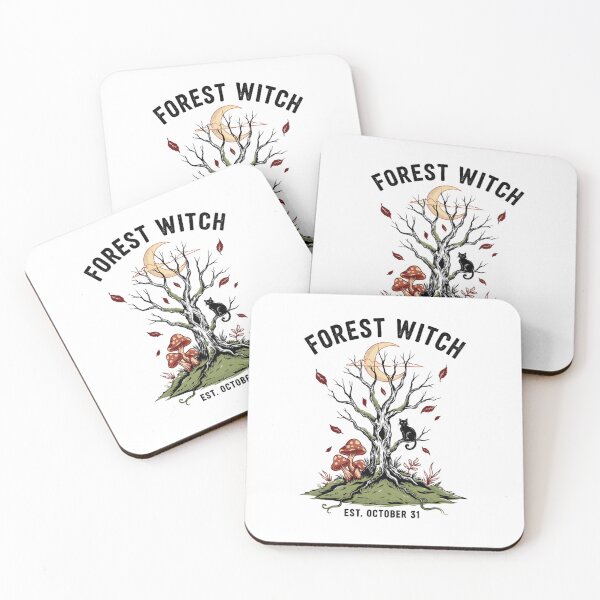 Item preview, Forest Witch Halloween Tree Design Graphic Tee v7 designed and sold by DarylWelsh2024.