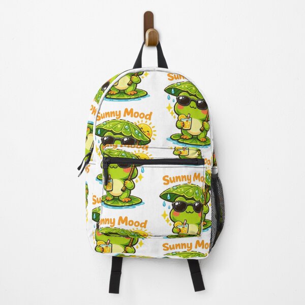 Item preview, Sunny Mood Frog – Cute Kawaii Summer Vibes Design designed and sold by Sarssal.