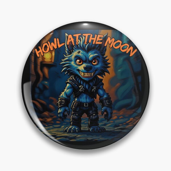 Item preview, Chibi Werewolf – “Howl at the Moon” Halloween Fan Art designed and sold by AADesigns42.