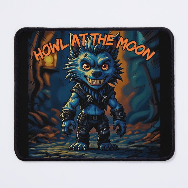 Item preview, Chibi Werewolf – “Howl at the Moon” Halloween Fan Art designed and sold by AADesigns42.
