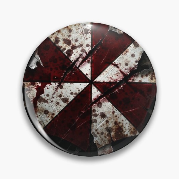 Item preview, black and white Umbrella Corporation logo stained with blood designed and sold by a1-x.