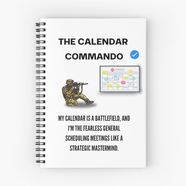 Item preview, The Calendar Commando Funny Office Design designed and sold by Anita Ohulo.