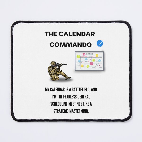 Item preview, The Calendar Commando Funny Office Design designed and sold by Anita Ohulo.