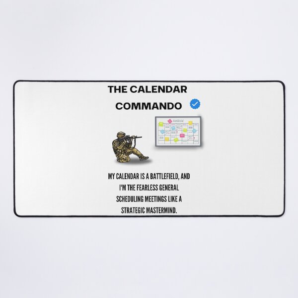 Item preview, The Calendar Commando Funny Office Design designed and sold by Anita Ohulo.