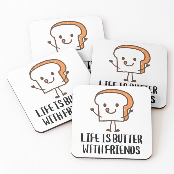 Item preview, Life is Butter with Friends designed and sold by PunnyLoaf.
