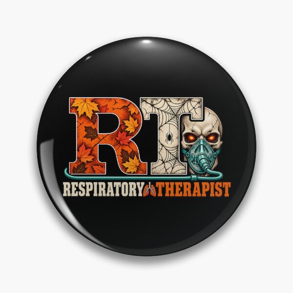 Item preview, Autumn RT Skull Respiratory Therapist Halloween Fall designed and sold by ClinicalHubs.