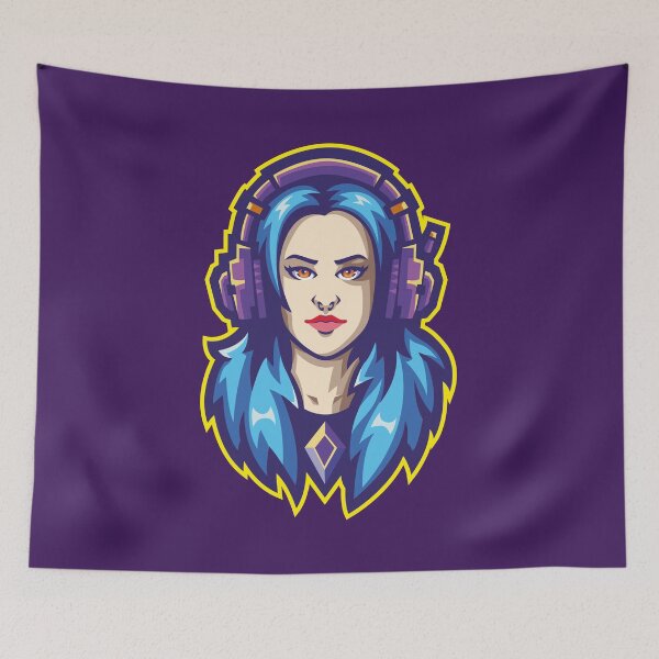 Item preview, Cyberpunk Gamer Girl – Neon Gaming Futuristic Warrior designed and sold by MerlinWear.