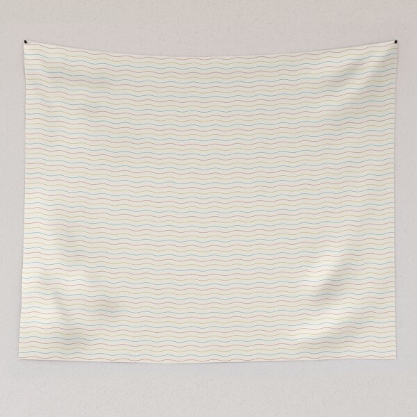Item preview, Rolling Wave Stripe - Minimal Pastel Ocean Waves Pattern designed and sold by penny+florence.