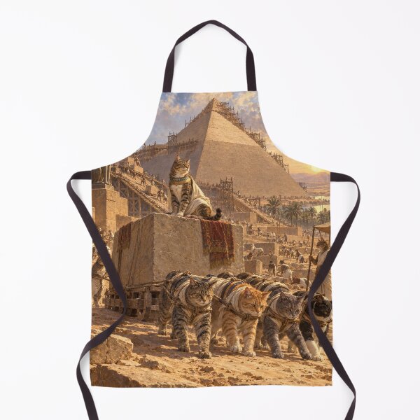 Item preview, Cats Building a Monumental Pyramid designed and sold by Ocelot-T.