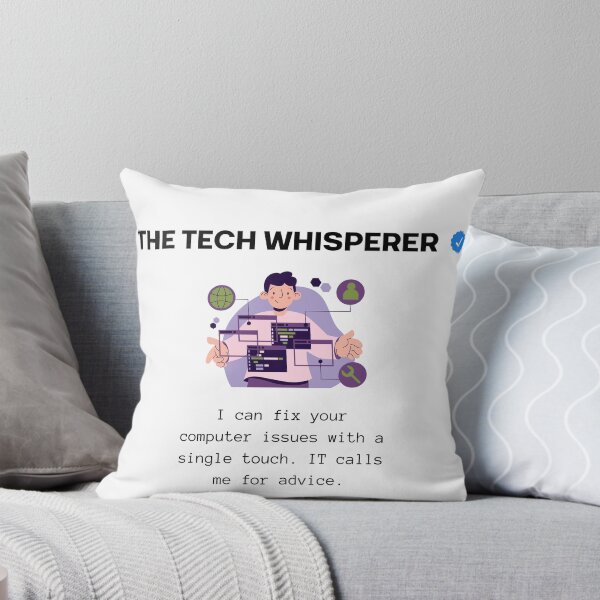 Item preview, The Tech Whisperer Funny Office IT Design designed and sold by Anita Ohulo.