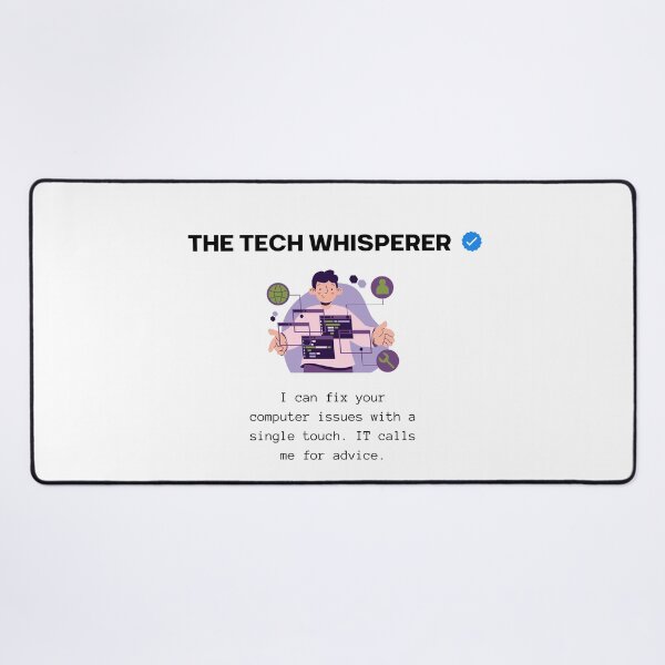 Item preview, The Tech Whisperer Funny Office IT Design designed and sold by Anita Ohulo.