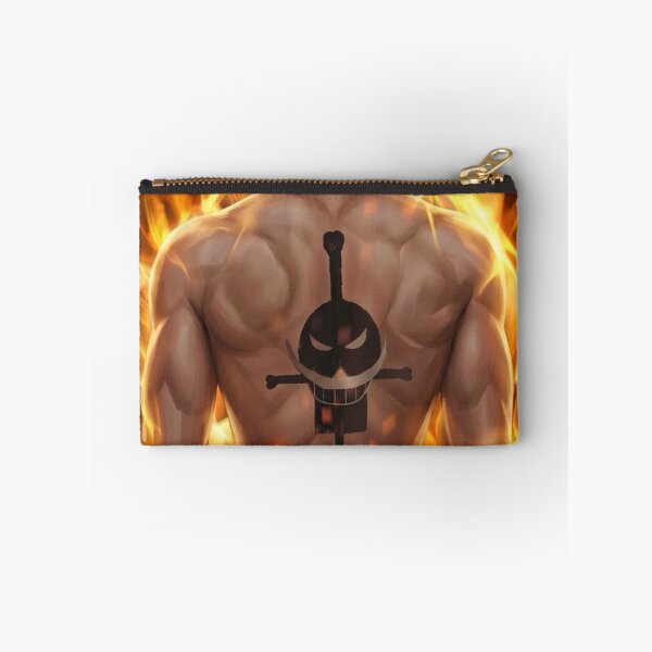 Item preview, Ace back view with Whitebeard tattoo surrounded by flames designed and sold by a1-x.