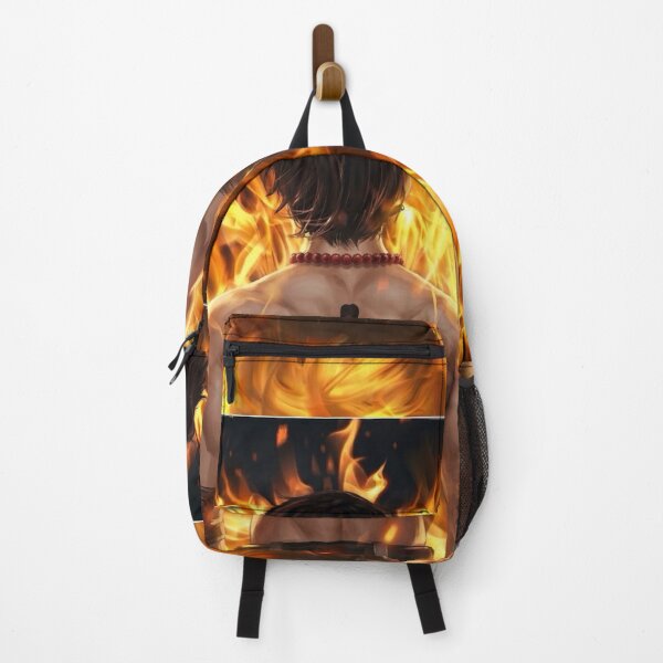 Item preview, Ace back view with Whitebeard tattoo surrounded by flames designed and sold by a1-x.