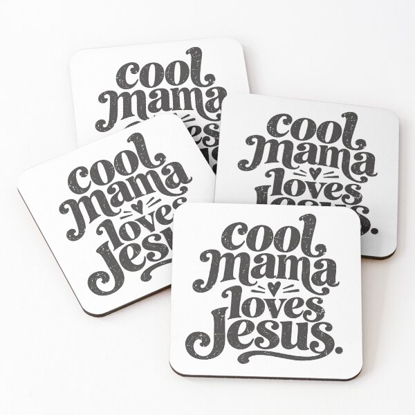 Aperçu de l'œuvre Cool Mama aime Jésus | Design de foi pour mamans chrétiennes créée et vendue par MamaTeesunder20.