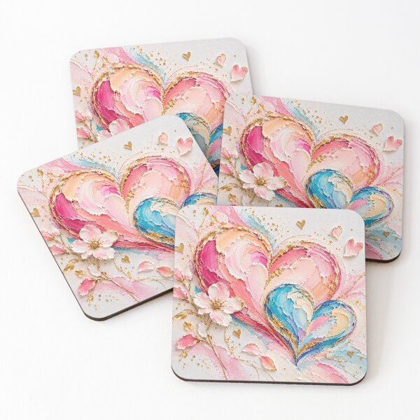 Item preview, Pastel Hearts in Bloom designed and sold by DaryaArtFrance.