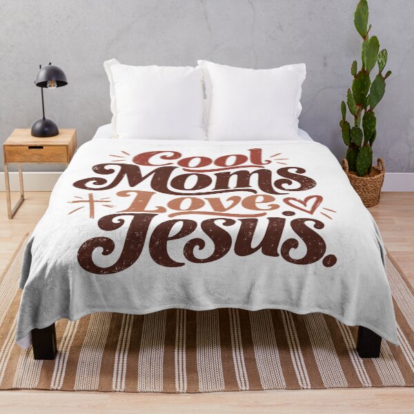 Item preview, Cool Moms Love Jesus | Retro Christian Mom Faith Design designed and sold by MamaTeesunder20.