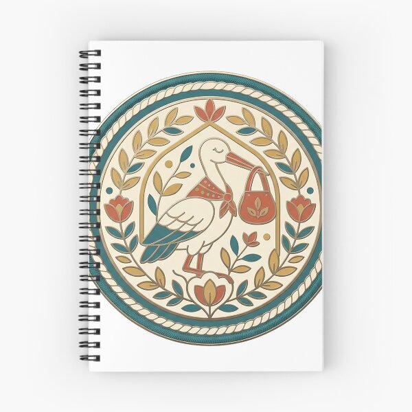 Item preview, Midwife Stork Enamel Badge designed and sold by eduardoroa22.