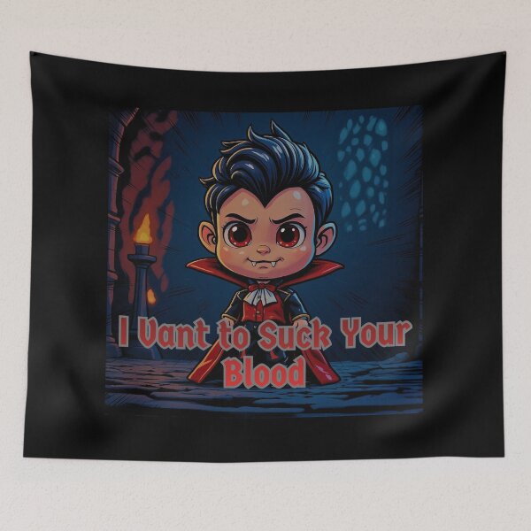 Item preview, Chibi Dracula – “I Vant to Suck Your Blood” Halloween Fan Art designed and sold by AADesigns42.
