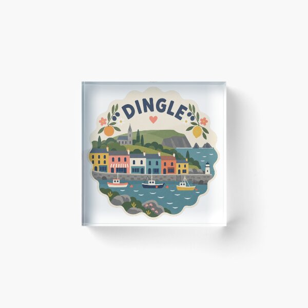 Item preview, Dingle Ireland Travel Souvenir Modern Folk Art designed and sold by VisualArtsOasis.