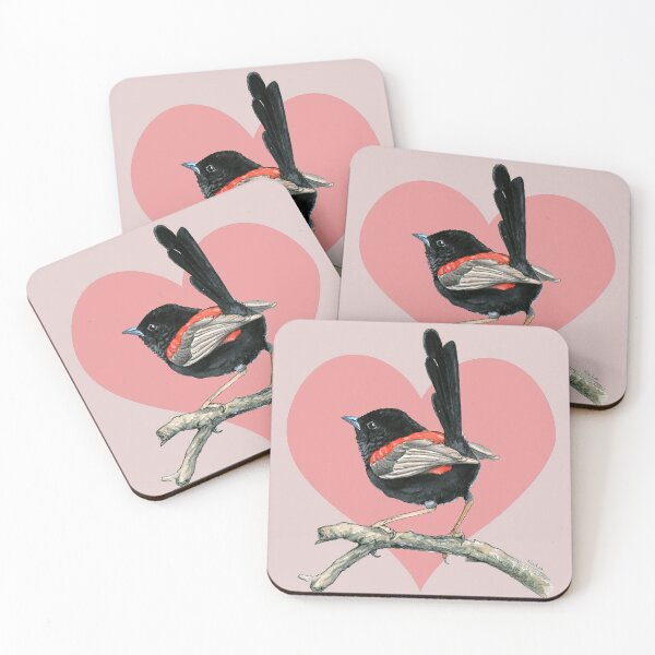 Item preview, Love Heart Fairy Wren designed and sold by Nadya Neklioudova.