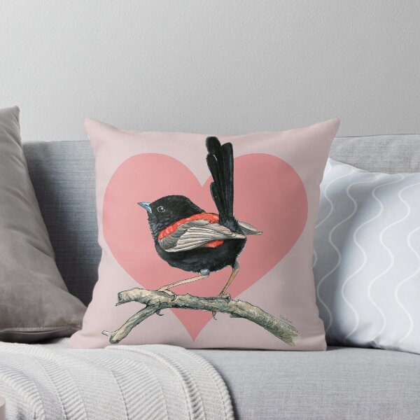 Item preview, Love Heart Fairy Wren designed and sold by Nadya Neklioudova.