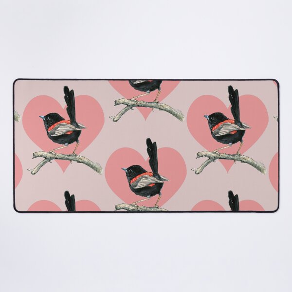 Item preview, Love Heart Fairy Wren designed and sold by Nadya Neklioudova.